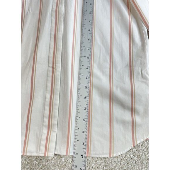 lafayette 148 New York Shirt Women's XS Button Striped Long Sleeve Poplin Blouse - Picture 7 of 7